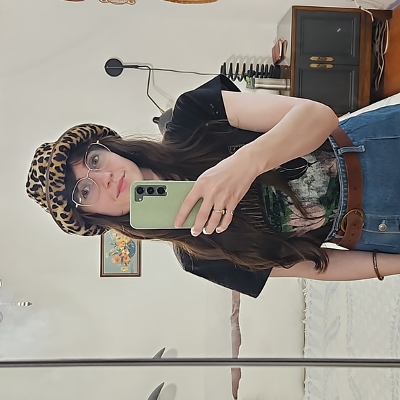 Vintage Leopard Faux Fur Hat - Picture 3 of 3